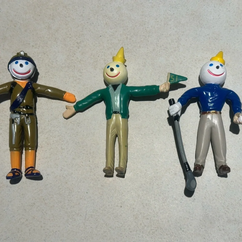 Vintage Jack In The Box Bendy Figures Lot (17) 90s Jock Jack Toy Collection